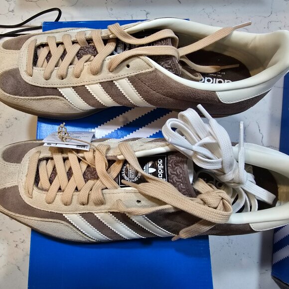 adidas Gazelle Indoor Earth Strata Magic Beige IF9646 Men's Size New 9.5 Shoes - Picture 4 of 13